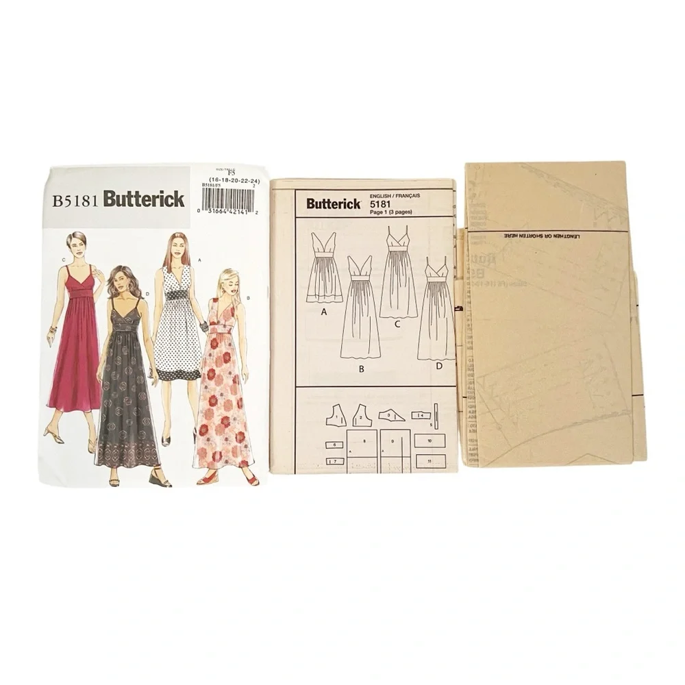 Butterick Sewing Pattern 5181